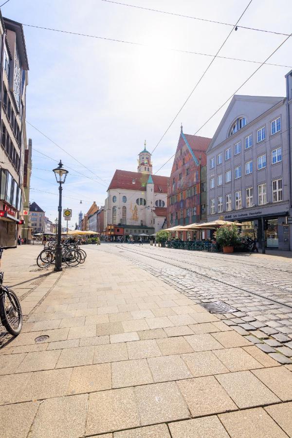 Global Living - Design Apartment I Rathausplatz I Beamer I Ac I Kitchen I Augsburg Ngoại thất bức ảnh