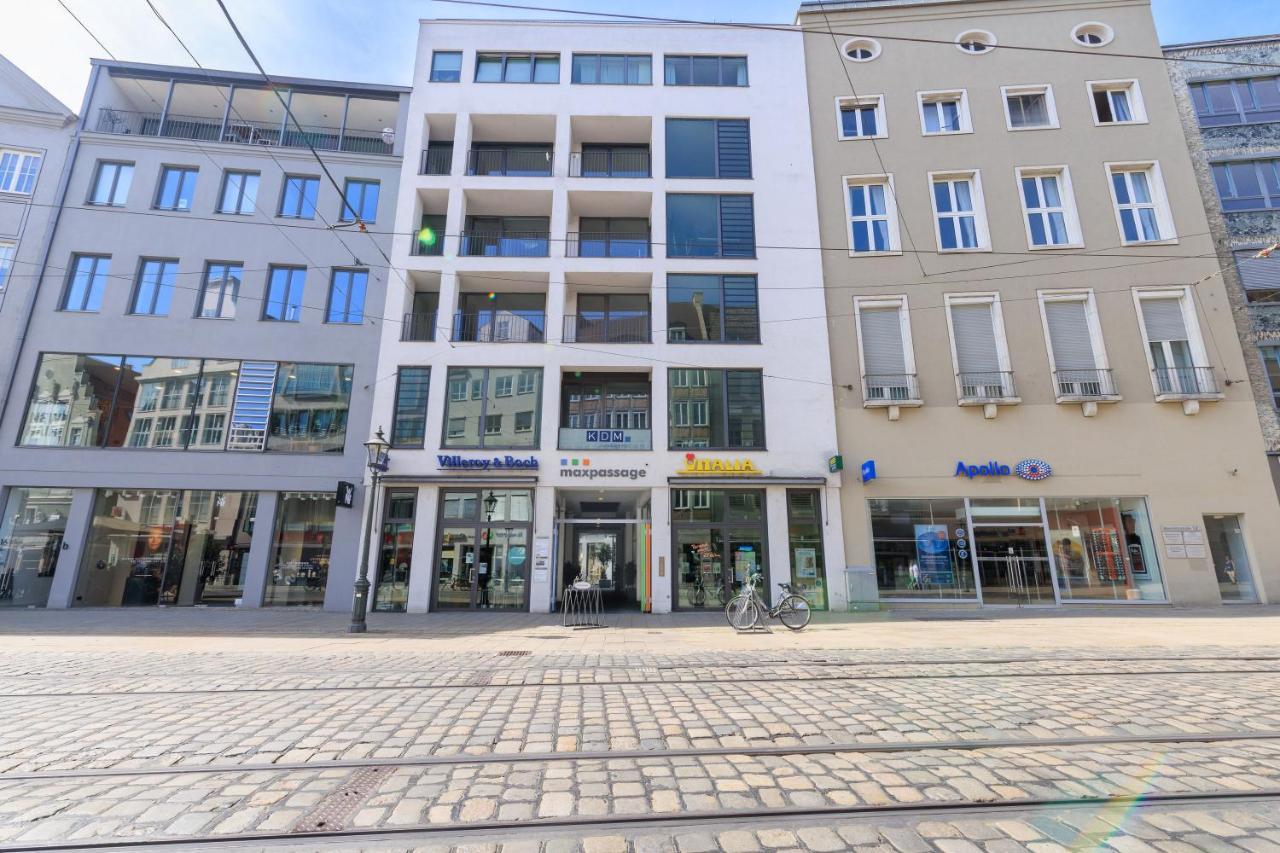 Global Living - Design Apartment I Rathausplatz I Beamer I Ac I Kitchen I Augsburg Ngoại thất bức ảnh